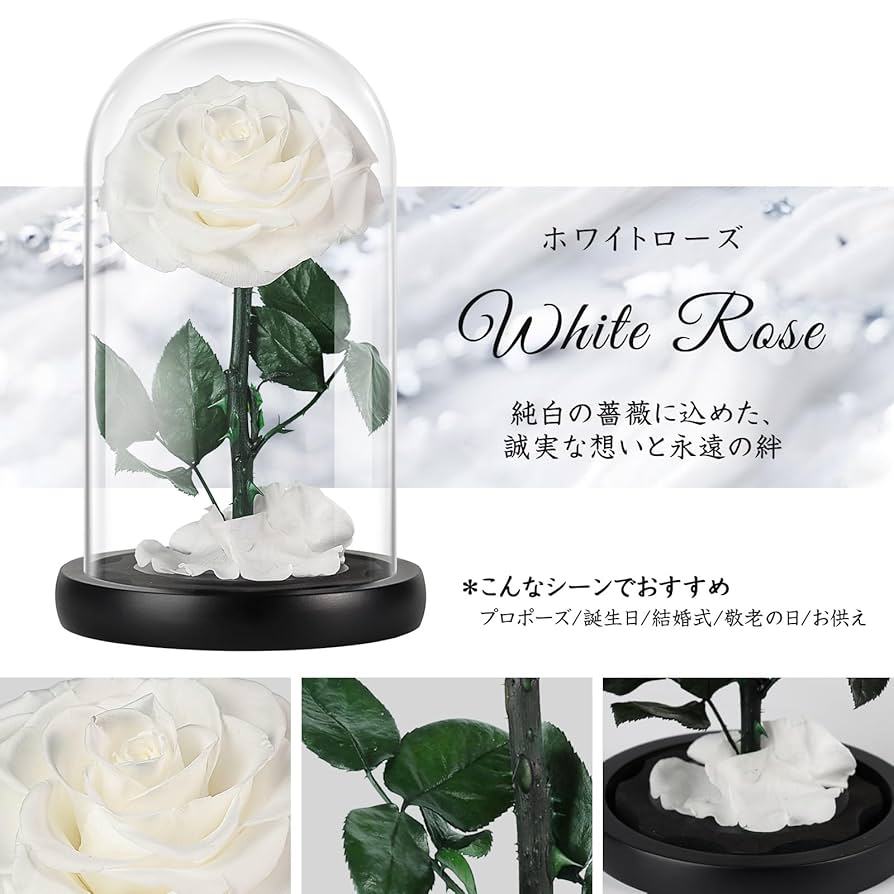 21本黒白バラブーケ プレゼント お祝い 枯れない花 永生薔薇　特別な人へ 21本黒白薔薇ブーケ プレゼント お祝い 枯れない花 永生薔薇